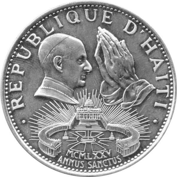 Haiti 50 Gourdes 1974 - Heiliges Jahr - Silber
