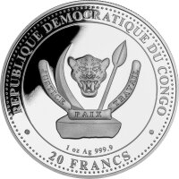 Kongo Prehistoric Life II 2. Ausgabe 2024 Suchomimus 1 oz Silber