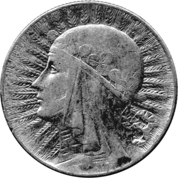 Polen 5 Zlotych 1933 - Kursmünze "Polonia" - Silber