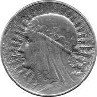 Polen 5 Zlotych 1934 - Kursmünze "Polonia"...