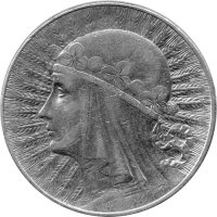 Polen 10 Zlotych 1932 - Kursmünze "Polonia ohne...