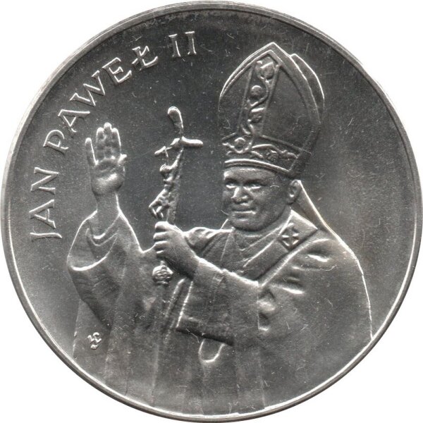Polen 10.000 Zlotych 1987 - Papst Johannes Paul II. - Silber