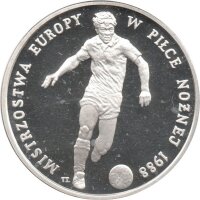 Polen 500 Zlotych 1987 - VIII. Fußball EM 1988 in...