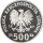 Polen 500 Zlotych 1987 - VIII. UEFA Fußball-EM 1988 in Deutschland - Silber PP