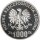 Polen 1.000 Zlotych 1986 PROBE - XIII. Fußball WM 1986 in Mexiko - Silber PP