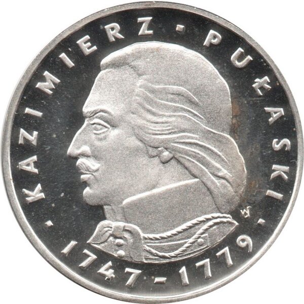 Polen 100 Zlotych 1976 - Kazimierz Pulaski - Silber PP