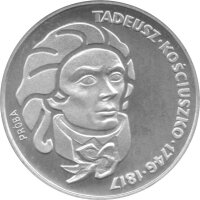 Polen 100 Zlotych 1976 PROBE - Tadeusz Kościuszko - Silber PP in Originalkapsel
