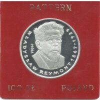 Polen 100 Zlotych 1977 PROBE - Wladyslaw Reymont - Silber PP