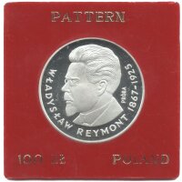 Polen 100 Zlotych 1977 PROBE - Wladyslaw Reymont - Silber PP