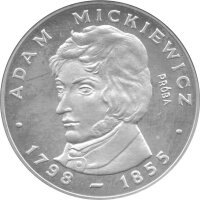 Polen 100 Zlotych 1978 PROBE - Adam Mickiewicz - Silber PP in Originalkapsel