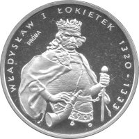 Polen 1.000 Zlotych 1986 PROBE - König Wladyslaw I. Lokietek - Silber PP in Originalkapsel