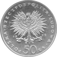 Polen 50 Zlotych 1972 - Frédéric Chopin - Silber PP