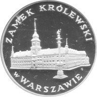 Polen 100 Zlotych 1975 - Warschauer Königsschloss - Silber PP