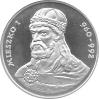 Polen 200 Zlotych 1979 - Herzog Mieszko I. - Silber PP in Originalkapsel
