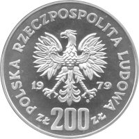 Polen 200 Zlotych 1979 - Herzog Mieszko I. - Silber PP