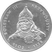 Polen 200 Zlotych 1982 - Herzog Bolesław III. "Schiefmund" - Silber PP in Originalkapsel