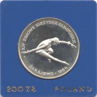 Polen 200 Zlotych 1984 - XIV. Olympische Winterspiele...