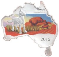 Australien 1 Dollar 2016 Map of Australia...