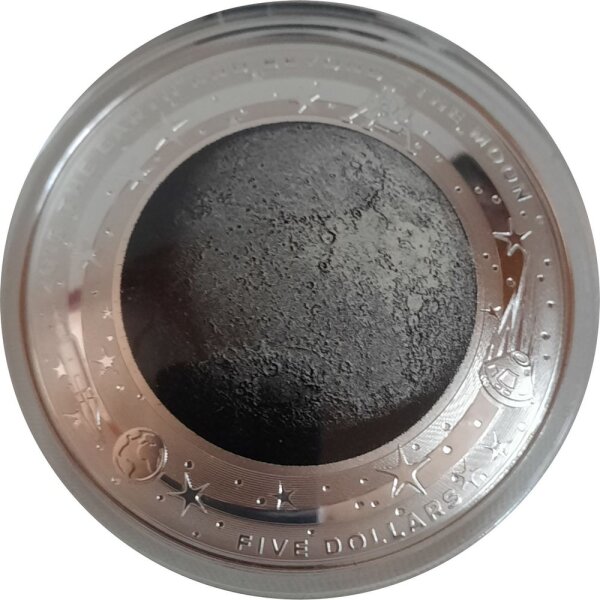 Australien 5 Dollars 2019 -  Die Erde und mehr "Der Mond" - 1 oz Silber PP gewölbt