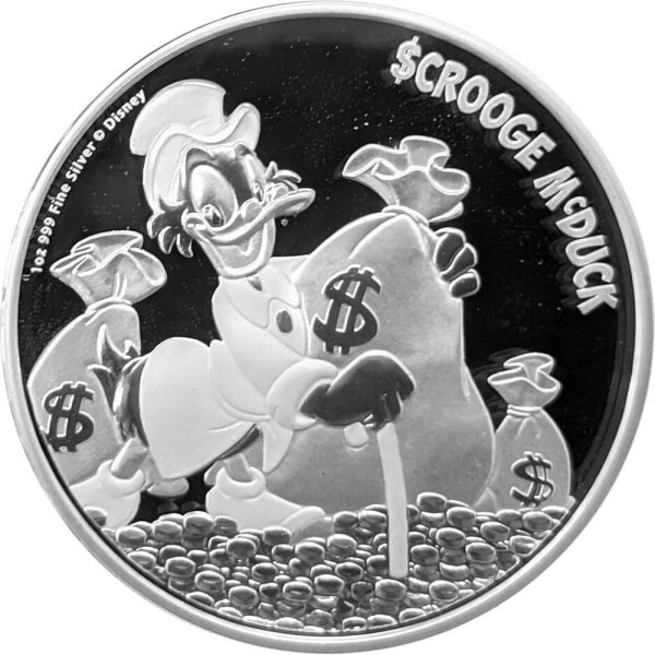 Niue 2 Dollars 2015 - Disney Dogobert Duck - 1 oz Silber PP