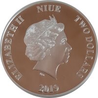 Niue 2 Dollars 2019 - Disney-Chinesischer Kalender "Jahr des Schweines" - 1 oz Silber PP