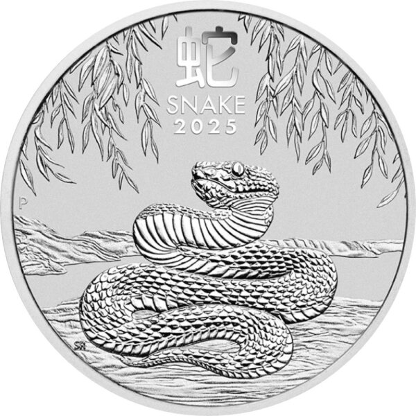 Australien Lunar III 2025 Jahr der Schlange 5 oz Silber