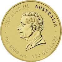 Australien Lunar III 2025 Jahr der Schlange 1/10 oz Gold