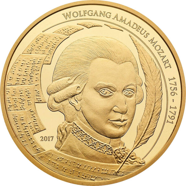 Palau Wolfgang Amadeus Mozart 2017 1 oz Gold