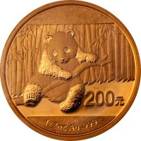 China Panda 2014 1/2 oz Gold