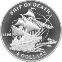 Solomon Islands 5 Dollars 1999 - Schiff des Todes -...