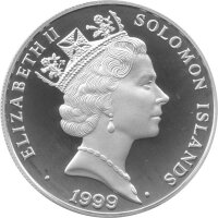 Solomon Islands 5 Dollars 1999 - Schiff des Todes - Silber PP