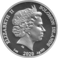 Solomon Islands Kreiszahl Pi 2020 1 oz Silber