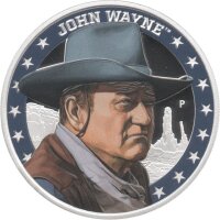 Tuvalu 1 Dollar 2020 John Wayne 1 oz Silber PP coloriert