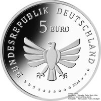 Deutschland 5 Euro Wunderwelt Insekten 8. Ausgabe 2024 Hirschkäfer D