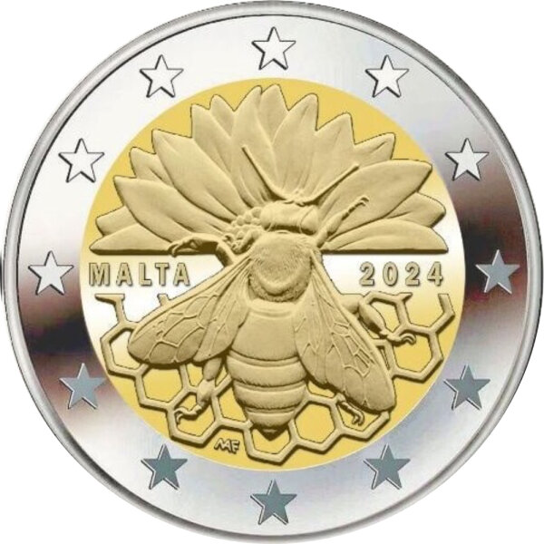 Malta 2 Euro 2024 "Malteser Honigbiene"