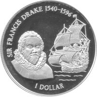 Cook Islands 1 Dollar 1996 - 400. Todestag von Sir...