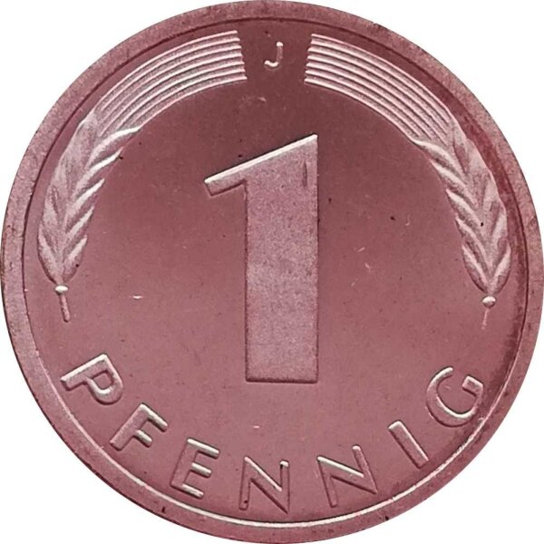 J.380 Deutschland 1 Pfennig 1950 - 2001 Kursmünze