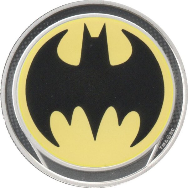 Barbados 1 Dollar 2019 - Bat Signal - Silber PP teilcoloriert