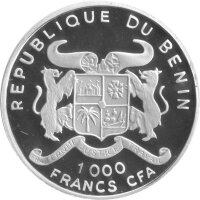 Benin 1.000 Francs 2000 - Dampfschiff - Silber PP