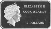 Cook Islands 10 Dollars 2018 - Liberty Bar "Mount Rushmore" - 2 oz Silber
