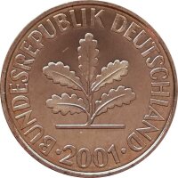 J.383 Deutschland 10 Pfennig 1950 - 2001 Kursmünze