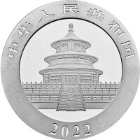 China Panda 2022 30 Gramm Platin - 40 Jahre Jubiläum