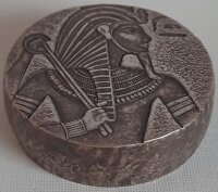 Tschad 3.000 Francs 2016 - Ägyptische Reliquien "King Tut" - 5 oz Silber Antik Finish