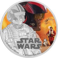 Niue 2 Dollars 2016 - Star Wars "Poe Dameron" - 1 oz Silber PP teilcoloriert