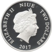 Niue 2 Dollars 2017 - Star Wars "Supreme Leader Snoke" - 1 oz Silber PP teilcoloriert