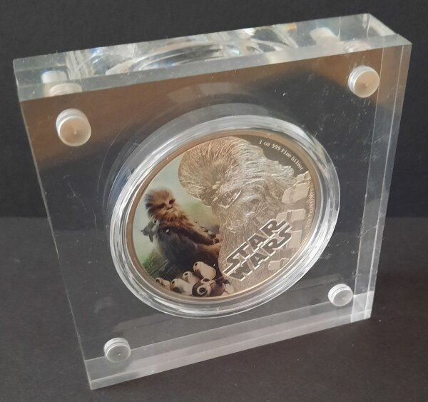 Niue 2 Dollars 2017 - Star Wars "Chewbacca" - 1 oz Silber PP teilcoloriert