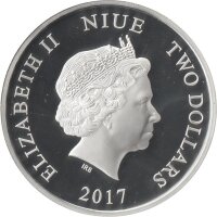 Niue 2 Dollars 2017 - Star Wars "Chewbacca" - 1 oz Silber PP teilcoloriert