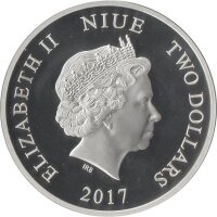 Niue 2 Dollars 2017 - Star Wars "Luke Skywalker" - 1 oz Silber PP teilcoloriert