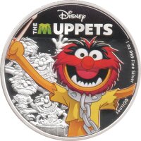 Niue 2 Dollars 2019 - The Muppets "Animal" - 1 oz Silber PP teilcoloriert