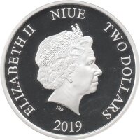 Niue 2 Dollars 2019 - The Muppets "Animal" - 1 oz Silber PP teilcoloriert